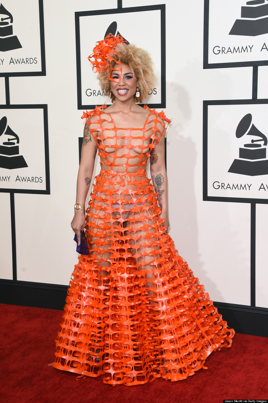 Joy Villa's Grammys 2015 Dress Is A First For The Red Carpet