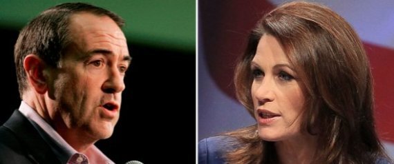 Michele Bachmann Mike Huckabee