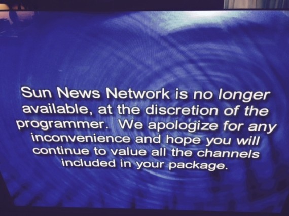 sun news shutdown