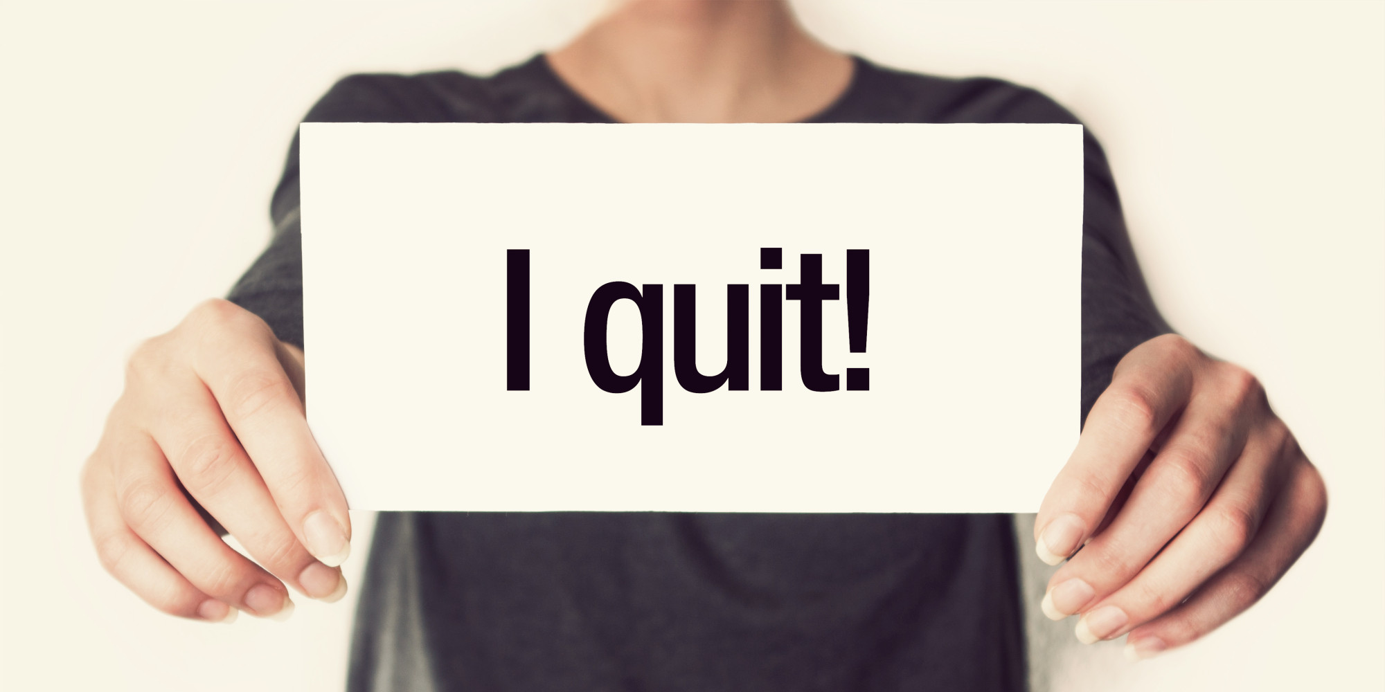 How to quit your new job after a few months