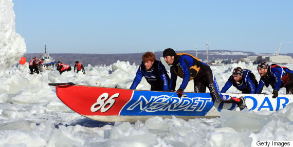 ice canoe race