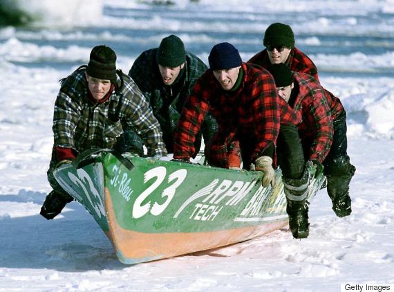 ice canoe race