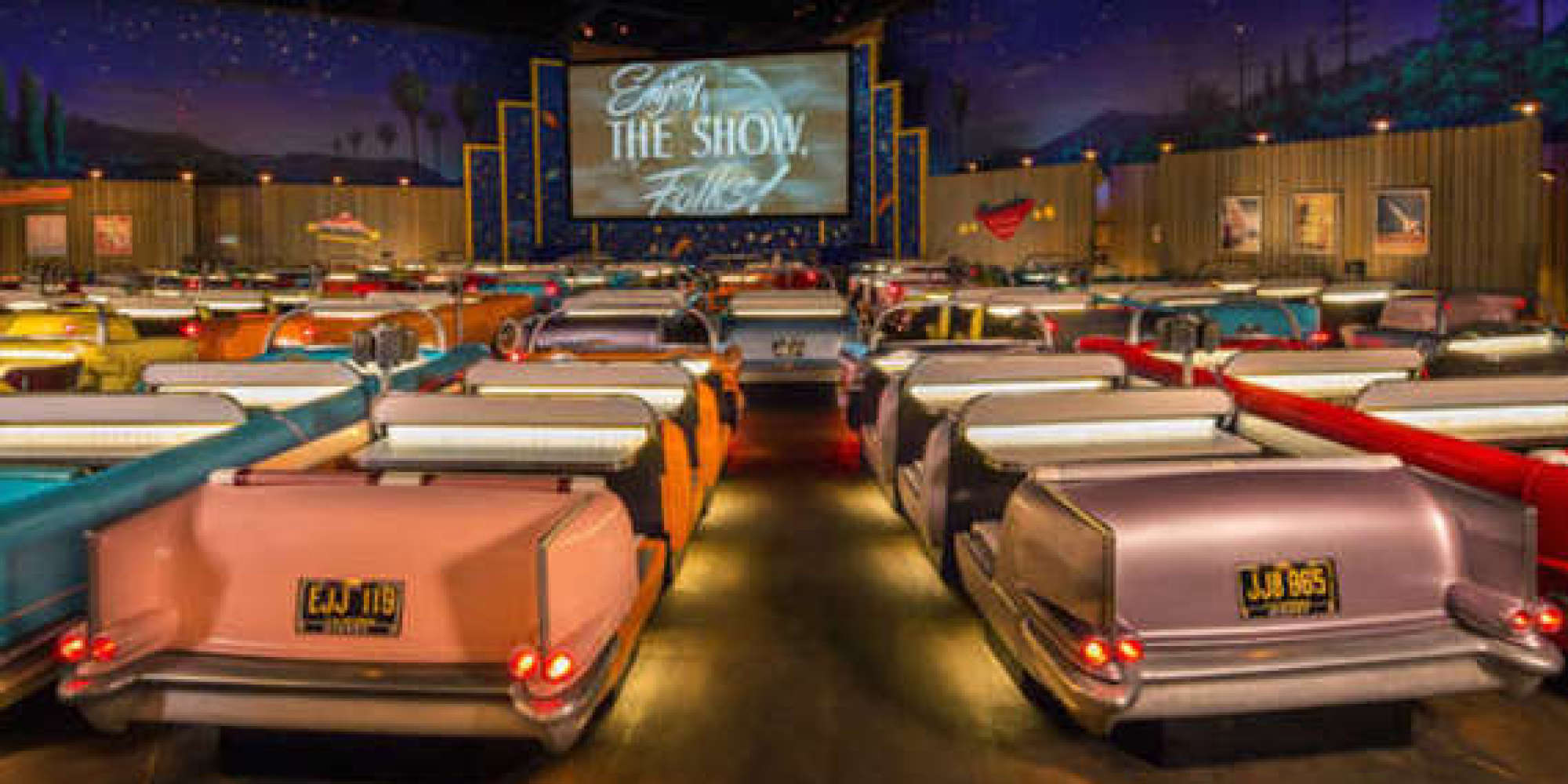 No Cars Are Allowed At America's Craziest Retro Drive-In Movie Theater