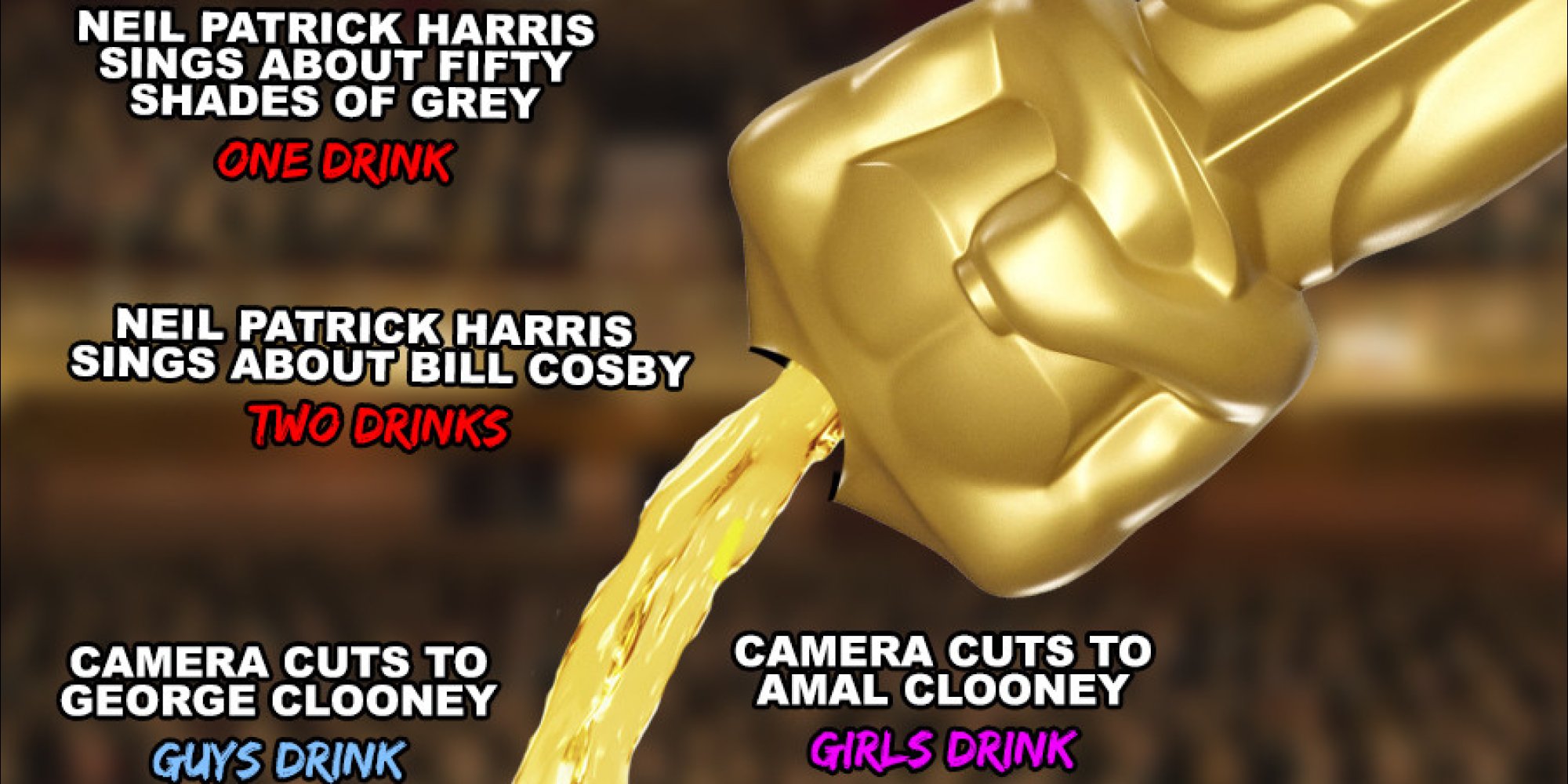 Let This Oscars Drinking Game Be Your Tipsy Guide To The Awards HuffPost