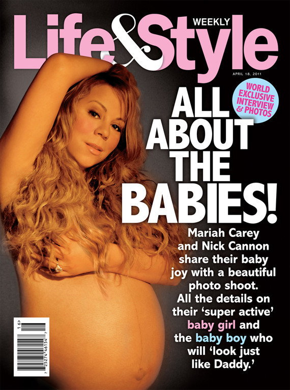 mariah carey pregnant belly. Mariah Carey has posed for her