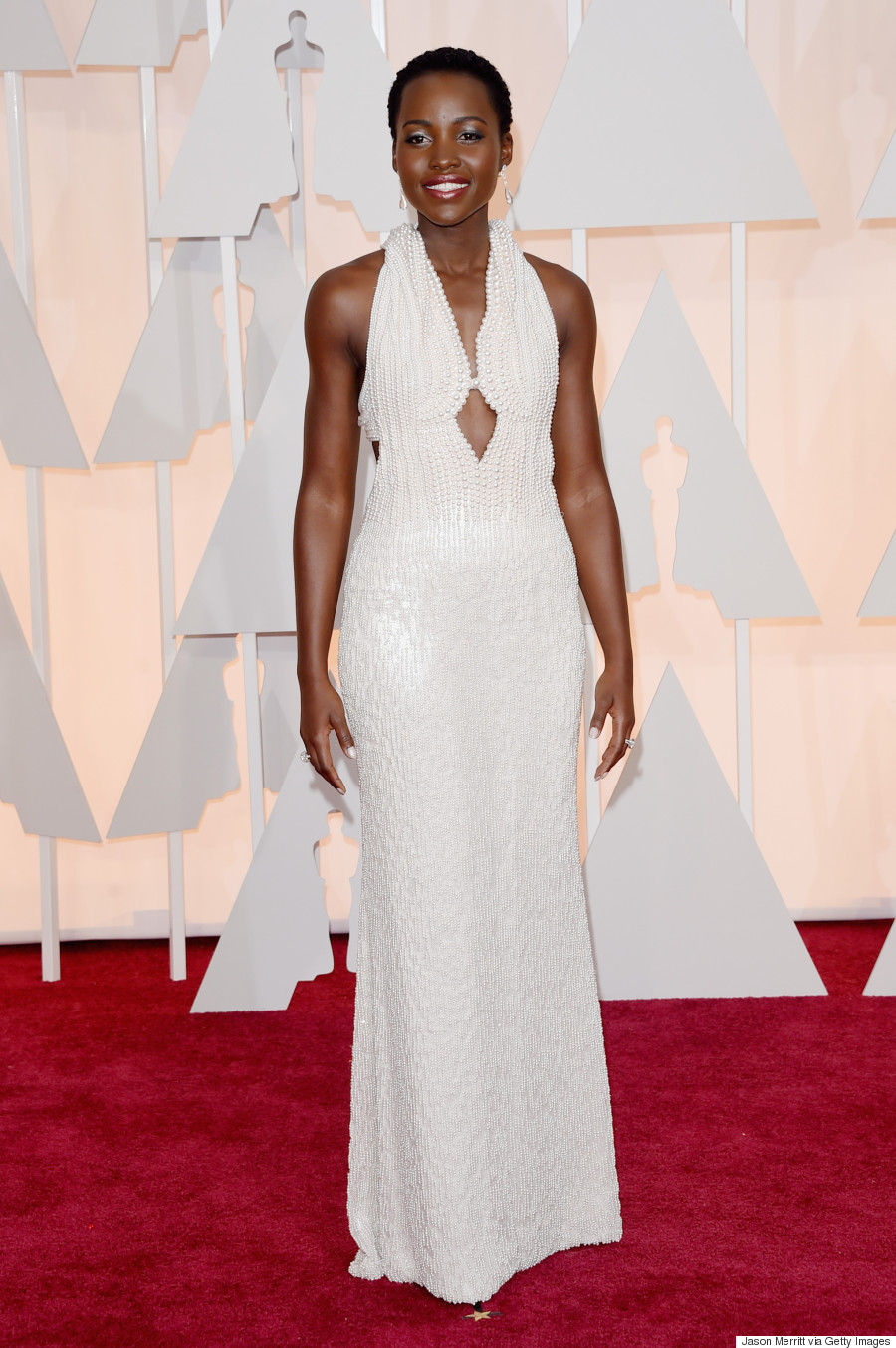 Lupita Nyong'o's Oscars 2015 Dress Has More Than 6,000 Pearls (Bow Down)