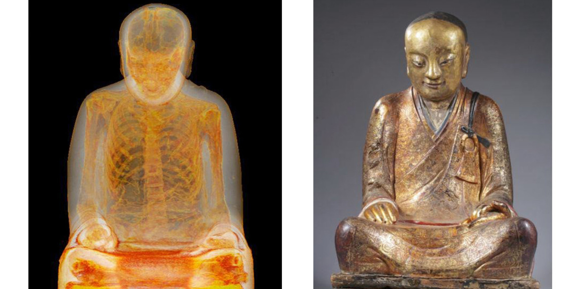 Mummified Monk Discovered Inside Bronze Buddha HuffPost UK