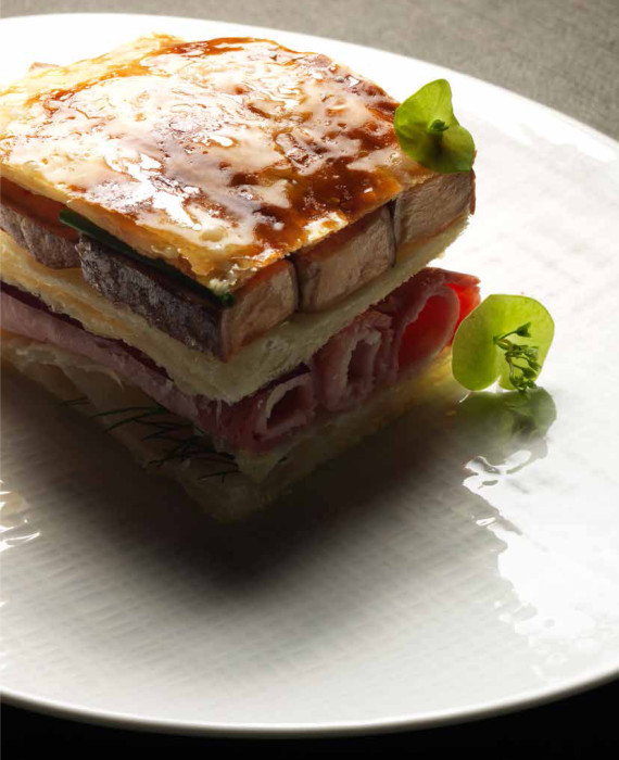 mille feuille jambon recette