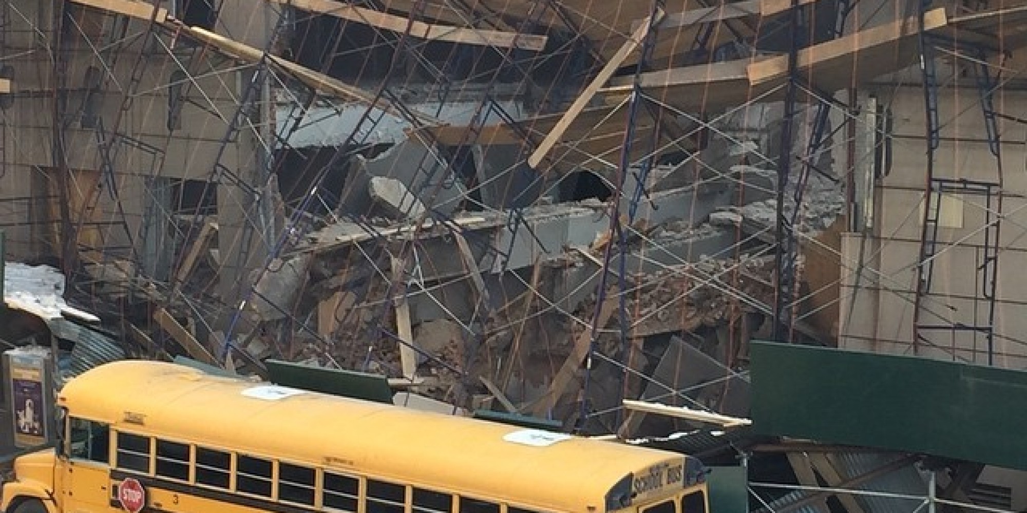 At Least 1 Injured In NYC Building Collapse HuffPost