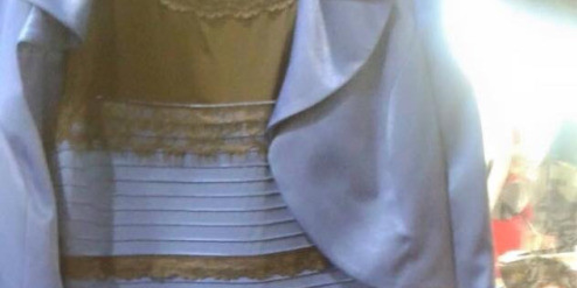 「白と金」それとも「青と黒」？ ドレスの色が人によって違って見える（画像）