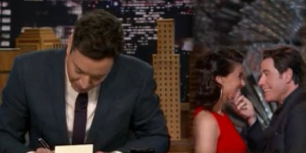 Jimmy Fallon Cracks The Best Travolta-Menzel Joke Of The Season