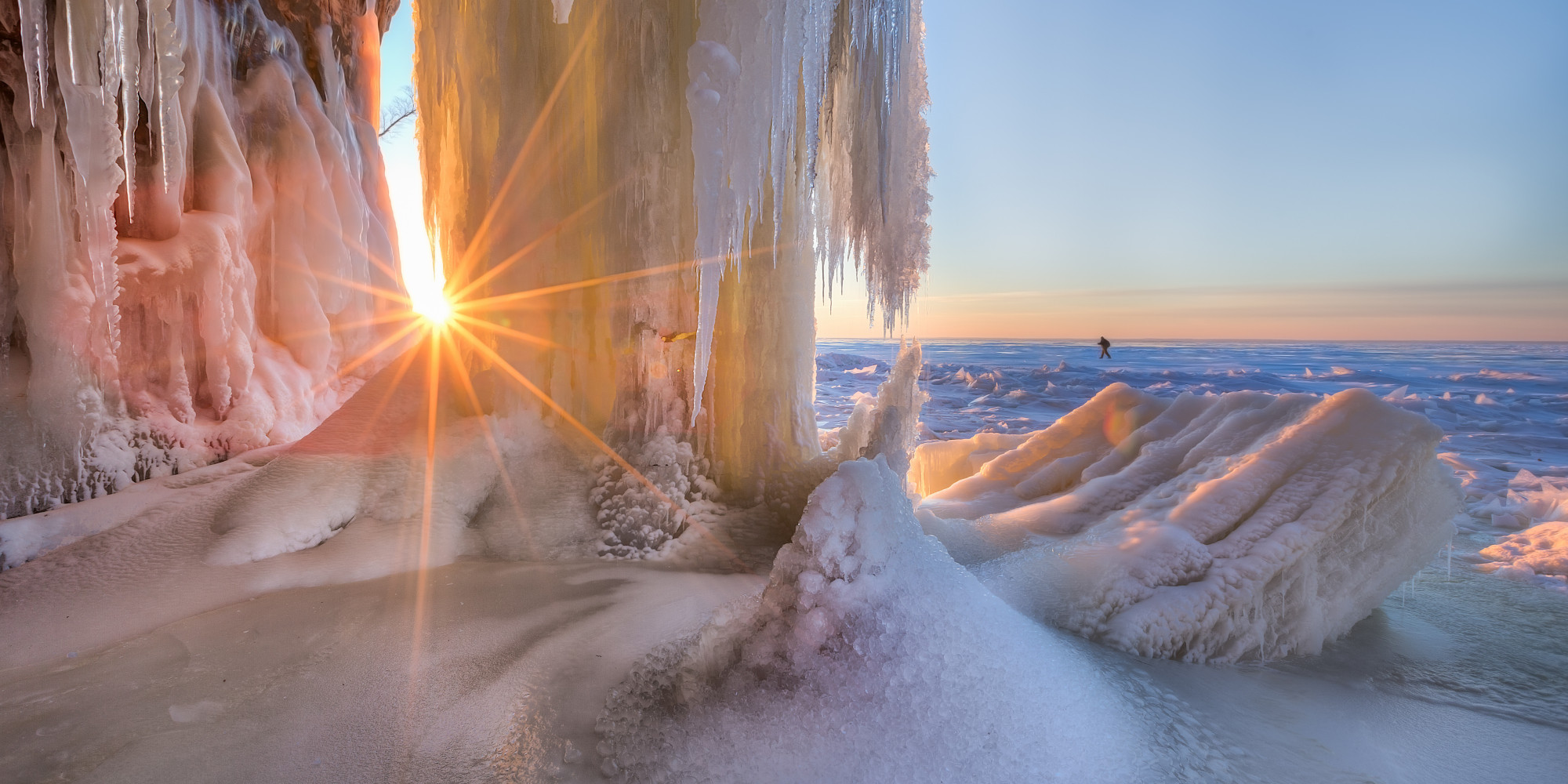 The Route To See The Apostle Islands Ice Caves Is Treacherous, But The Views Are Totally Worth It