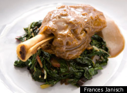 Gail Simmons' Slow-Roasted Lamb Shanks With Horseradish Jus