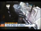 De terror el video de un autobús que choca contra 8 autos