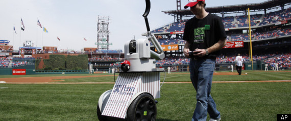 Robot Throws First Pitch