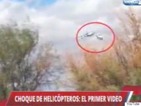 Video del choque de helicópteros en Argentina