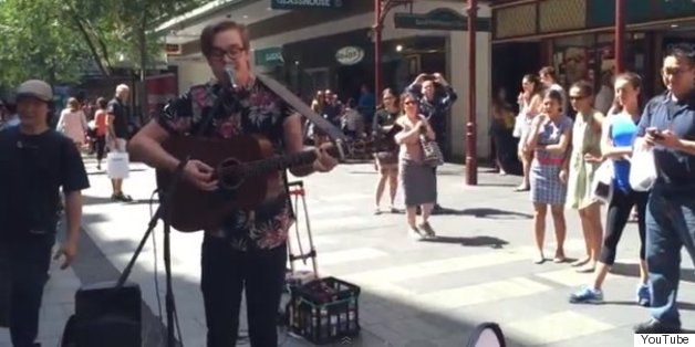LOOK: Street Musician Takes On Anti-Gay Protester With Inspiring Performance