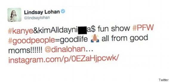 lindsay lohan n word
