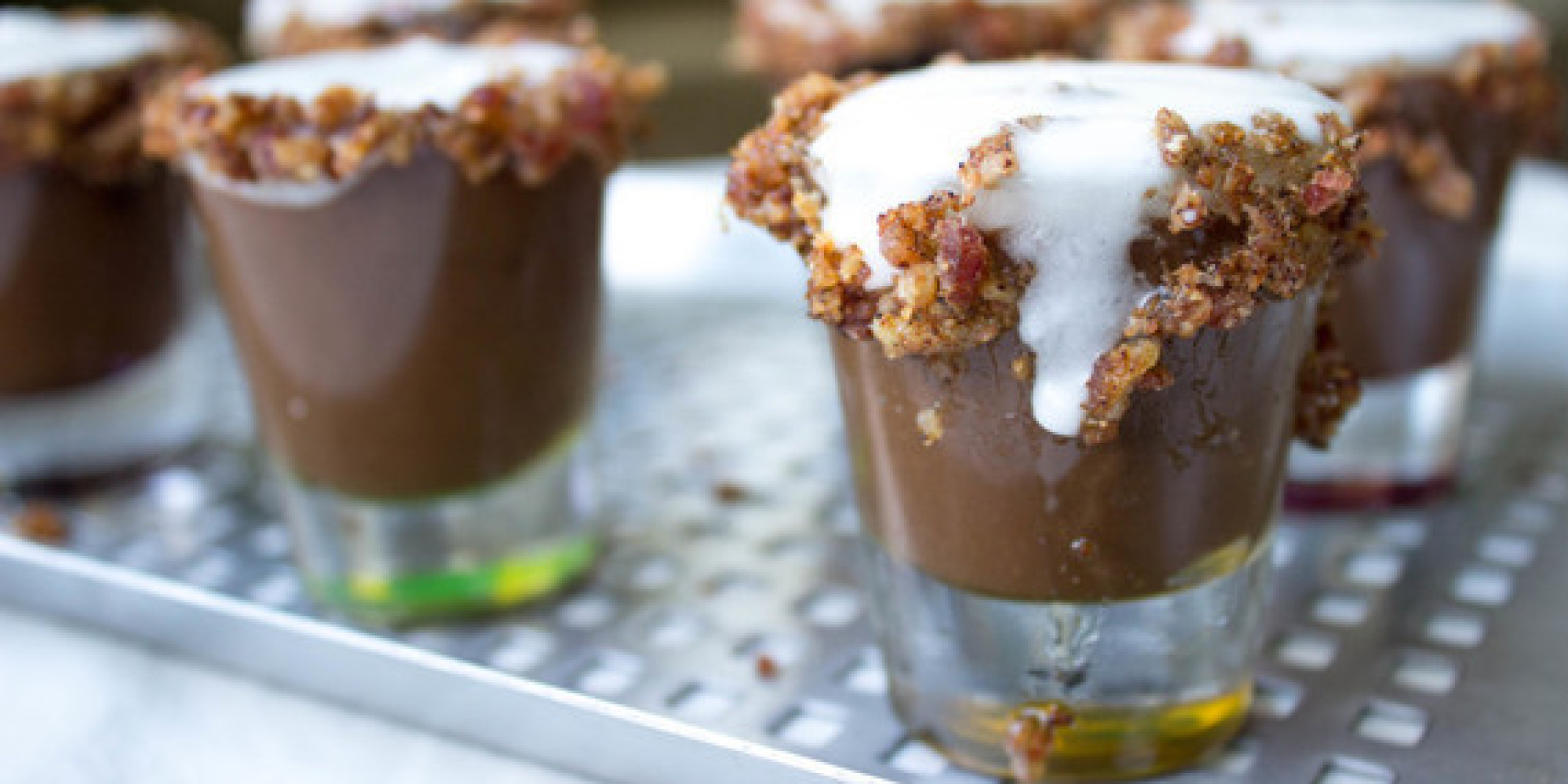 Bacon Espresso Pudding Shots HuffPost