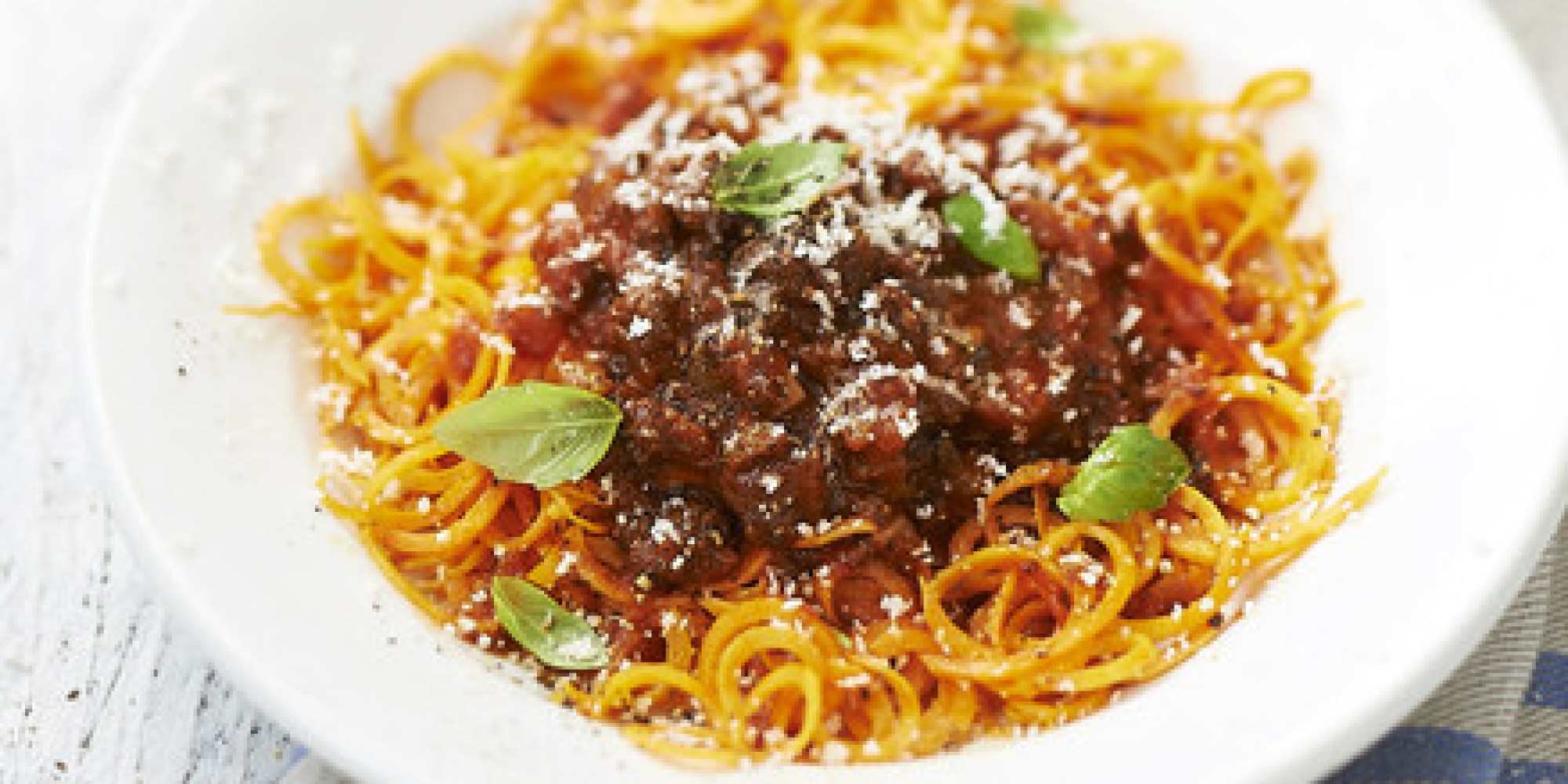 Bolognese with Spiralized Sweet Potato HuffPost UK