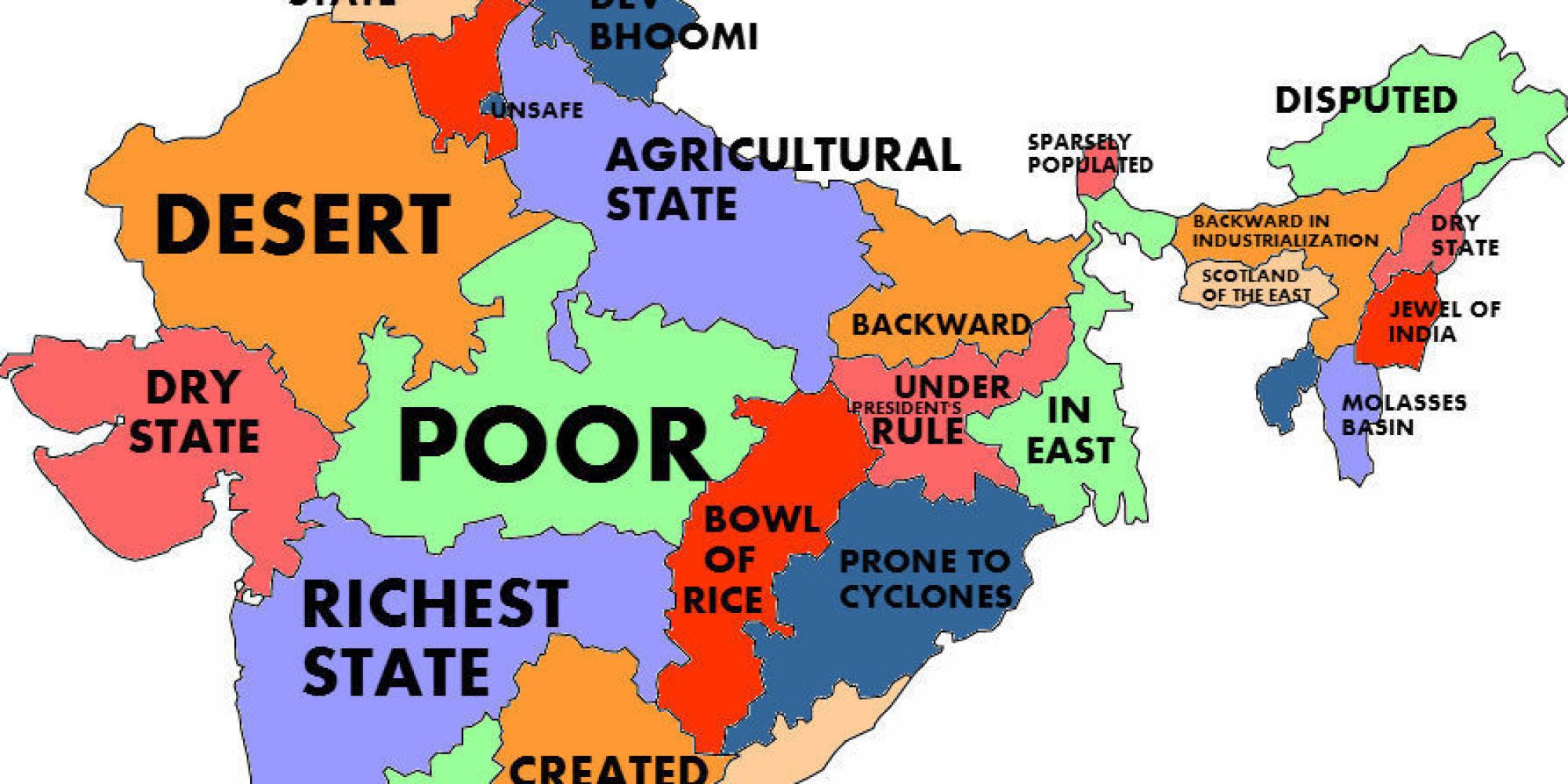 What The World Thinks Indian States According To Google