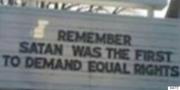 Tennesee Church Posts Awful Message About Equal Rights