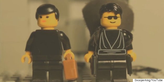 This Lego Remake Of 'The Matrix' Lobby Scene Changes The Entire Trilogy