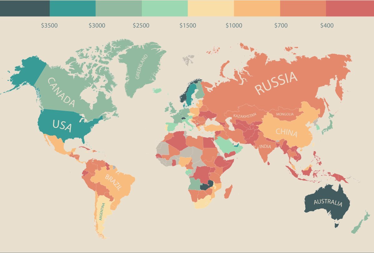 Here Are The Countries Where People Have The Most Money To Spend