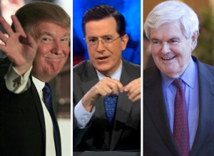 Colbert Gingrich Announcement