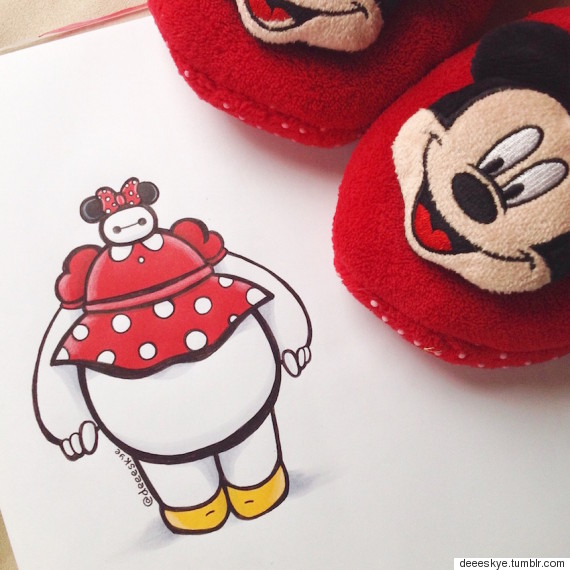 baymax minnie mouse