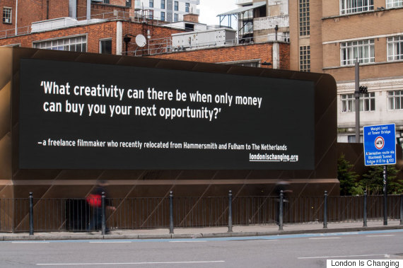 london is changing billboard