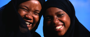 Smiling Muslim Girls Africa