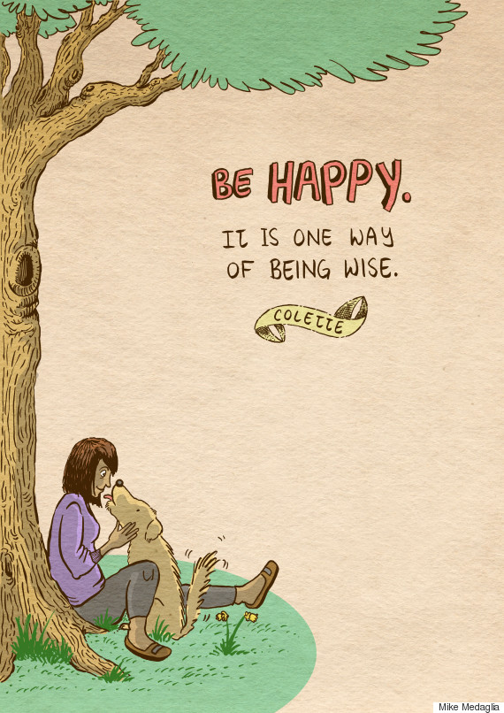 These Happy Illustrations Are Here To Add A Little More Joy To Your Day O-HAPPINESS-2-570