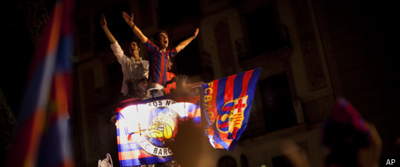 Barcelona Football Celebration