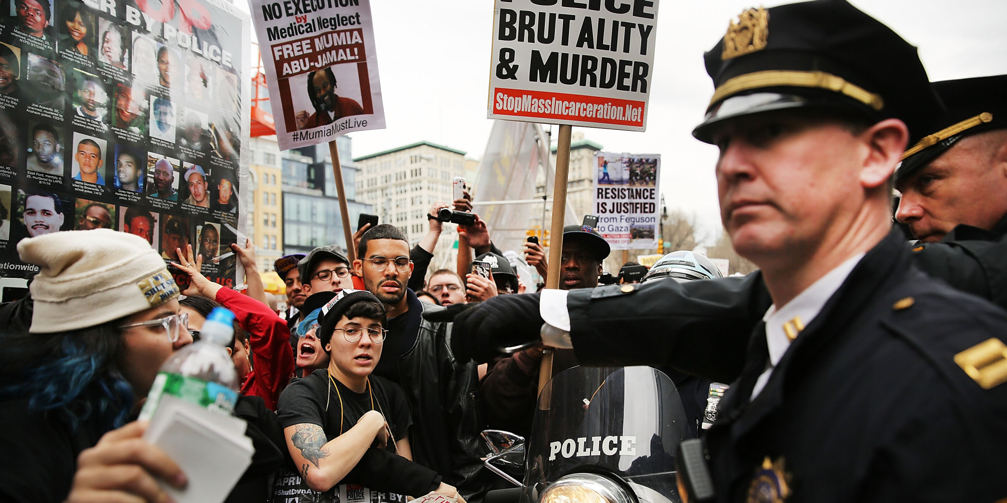 Protests In Us Cities Against Police Violence Prompt Arrests Huffpost 