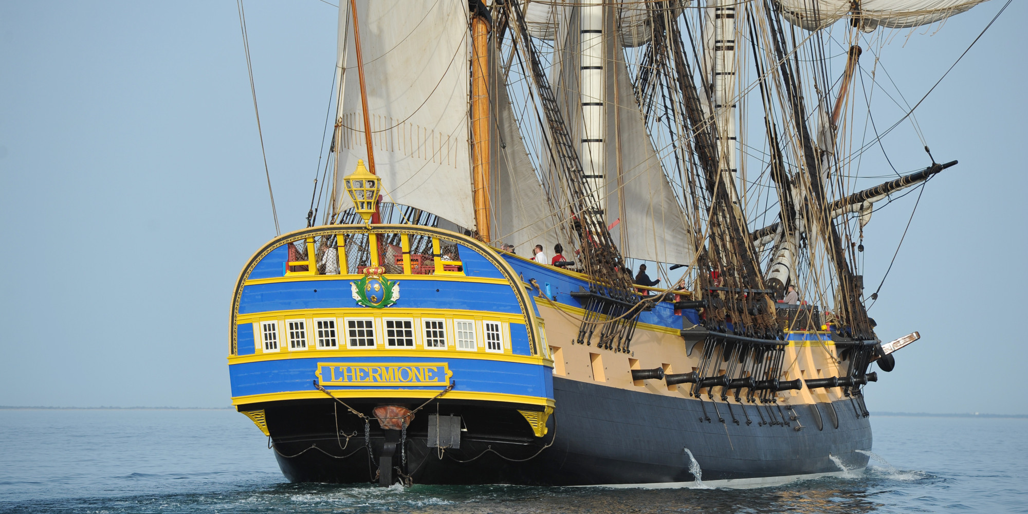 EN DIRECT. L'Hermione: Suivez Le Départ De La Réplique De La Frégate De ...