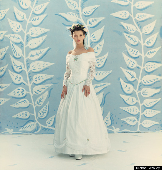 Kate Moss Models Wedding Dresses At Age 17 