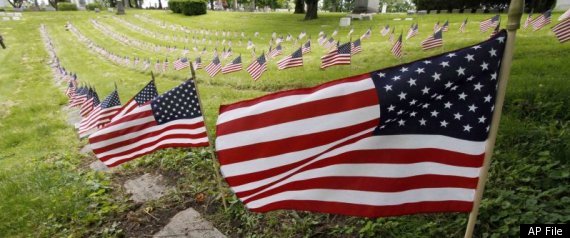 Vet Dies Memorial Day Raising Flag