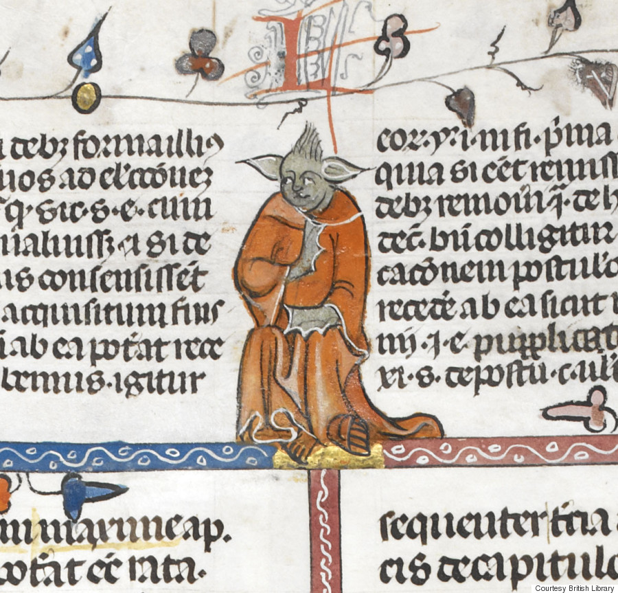 Yoda Really Is Old! Jedi Master's Lookalike Spotted In Medieval Manuscript O-BRITISH-LIBRARY-900