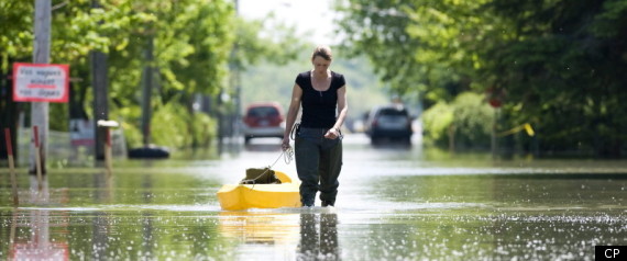 Quebec Flood Zone Harper Visit