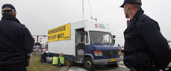 Greenpeace Activists Nuclear Waste Transport