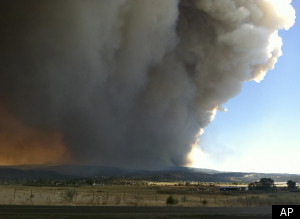 Arizona Wildfire Wallow Size June 2011