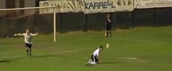 Goalkeeper Celebrates Too Early