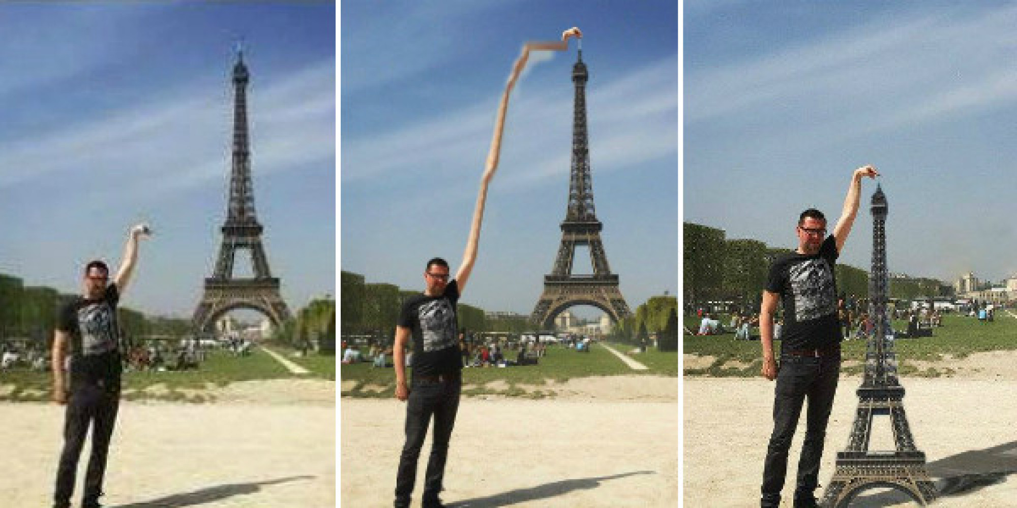 This Man Asked The Internet To Photoshop The Eiffel Tower Under His 3121