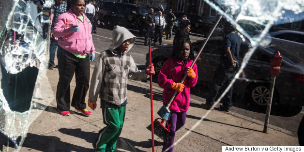 Baltimore Residents Come Together To Clean Up City After Riots