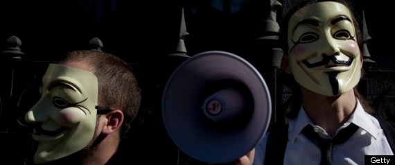 Anonymous Spain Police