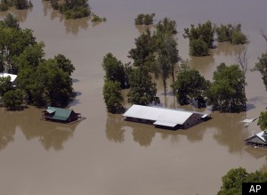 Mississippi River Flooding Levee Damage 2011