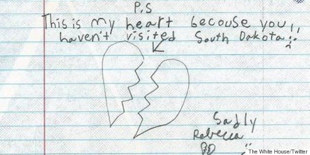 Heartbroken Girl Implores President Obama To Visit Her Home State In Adorable Letter
