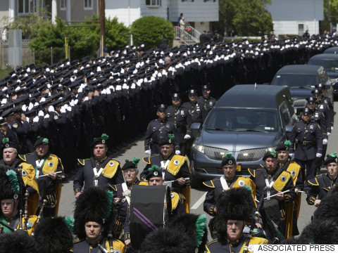 Thousands Of Police Mourn One Of Their Own At Funeral For Brian Moore, A 'Cops' Cop'