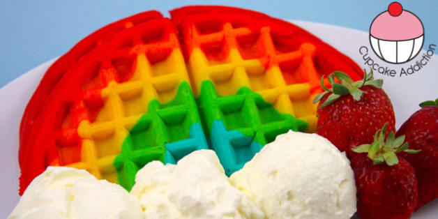 How To Make Rainbow Waffles Because Life's Too Short